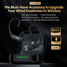 KZ AN01 Wireless Upgrade Ear Hook Cable C-Pin ANC Active Noise Cancellation Bluetooth Module LDAC HD Audio Decoding