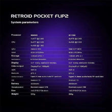 Retroid Pocket Flip 2 Retro Handheld Game Console Video Game Console 5.5Inch AMOLED Touch Screen SD865 8G+128G Android13 PSP PS2