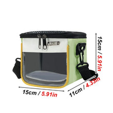 1PC Small Pet Travel Carrier Bag Breathable Mesh Top Clear Window Hamster Squirrel Parrot Outdoor Crossbody Shoulder Pouch Units