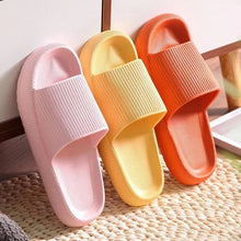 High quality Women Thick Slippers Indoor Home Eva Soft Sole Pillow Slides Sandals Woman Summer Non Slip Beach Flip Flops New