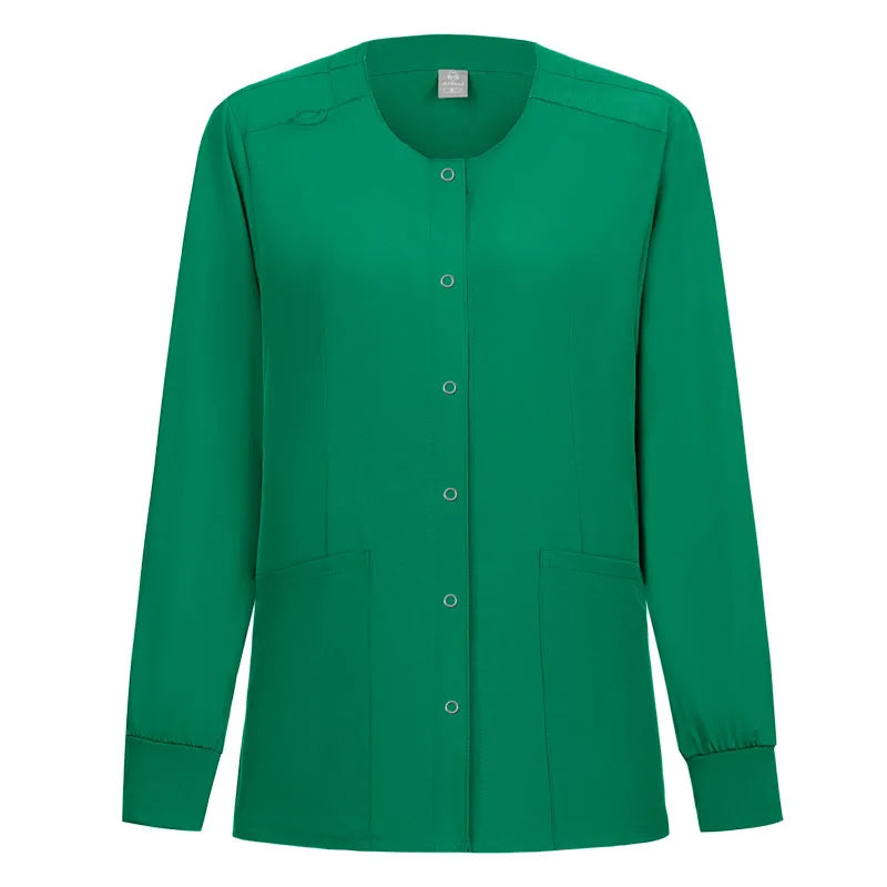 Women Men's Coat Medical Surgical Work Jacket Hospital Uniform Dentist Clinic Outwear Pharmacy Pet Shop Work  Nurse Uniform