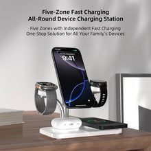 5 IN 1 Magnetic Wireless Charger Dual Phone and Watch Fast Charging For iPhone 17~12 Samsung Apple/Galaxy Watch Aipods Pro/Buds