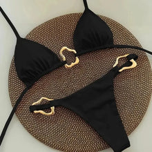 New Sexy Halter Micro Bikini Set Women Swimsuit Swimwear Deep V Neck Triangle Thong Brazilian Beachwear Bathing Suit