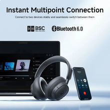 Baseus Bass BH1 NC Lite ANC Wireless Headphones 95% Noise Cancelling Headsets Headphone Bluetooth 6.0 80H Over Ear Earphones