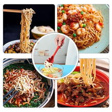 Passoire à pâtes en silicone avec long manche, cuillère à spaghetti, écumoire à nouilles, louche perforée en nylon, ustensile de cuisine