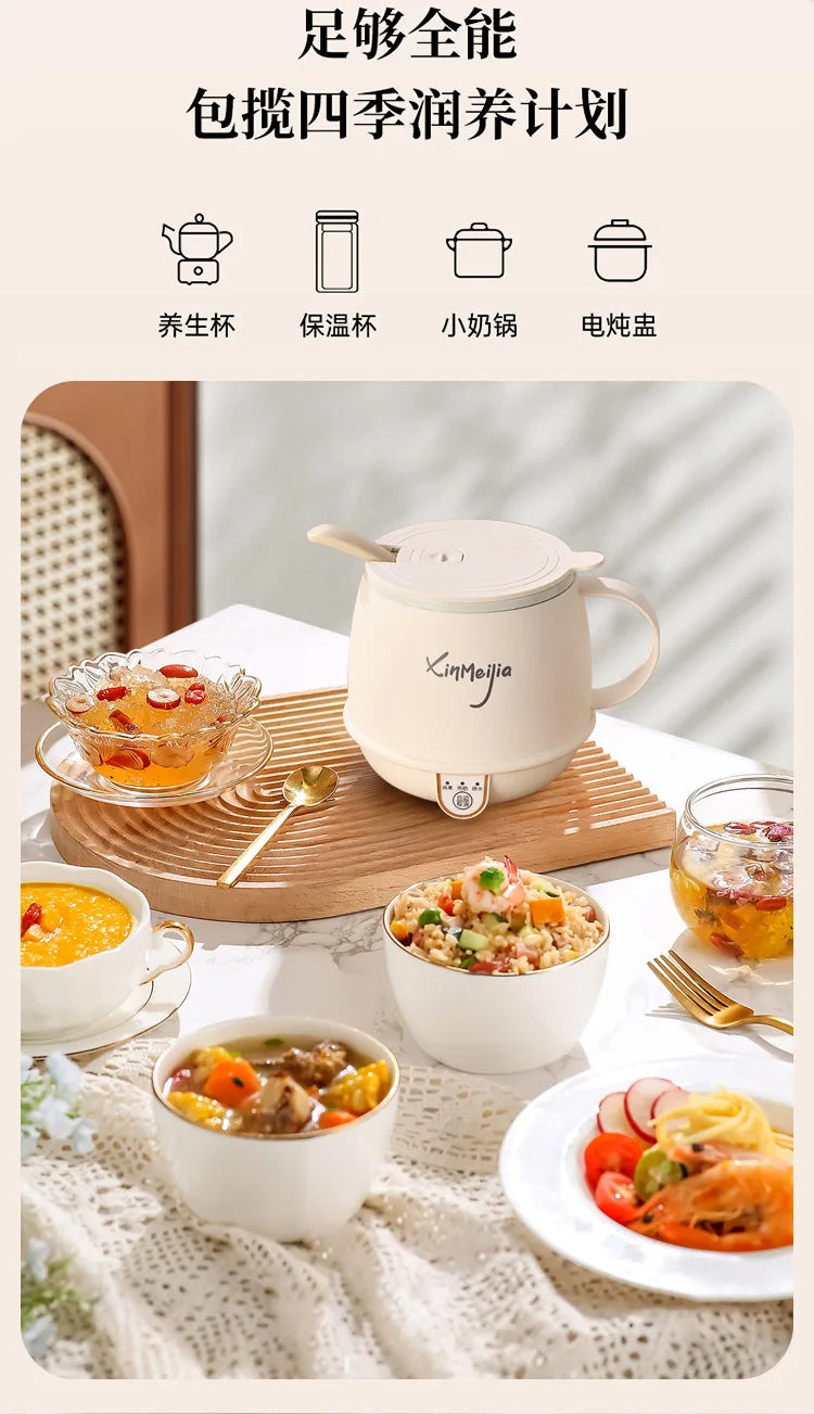 Personal Multifunction Wellness Cup, Ceramic Electric Heating Mug for Milk Tea Soup, Fast Portable Warmer for Travel Breakfast