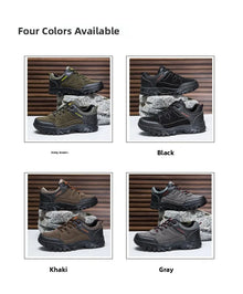 Outdoor Climbing Shoes Men's Trendy Flat Work Shoes Casual Sports Style New Model Comfortable Warmth Synthetic Leather Upgraded
