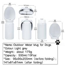 Creative Foldable Pets Water Feeding Bottle Portable Walking Dog Cat Silica Gel Mug Drinking Feeder Dispenser Cup Pet Supplies