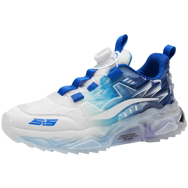New Unisex Sports Shoes Rotating Buckle Breathable Mesh Lightweight Sports Shoes Summer Street Jogging Comfortable Casual Shoes