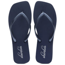 Bebealy Women's Fashion Summer Flip Flops Outdoor Beach Thong Sandals Lightweight Square Toe Flip Flop Lady Pool Shower Slippers