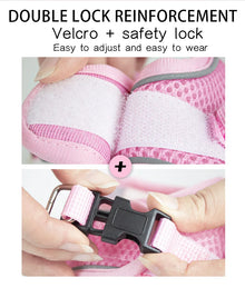 Pet Dog Harness No Pull Breathable Reflective Dog Harness and Leash Set Adjustable Pet Accessories Harness for Kittens Puppies