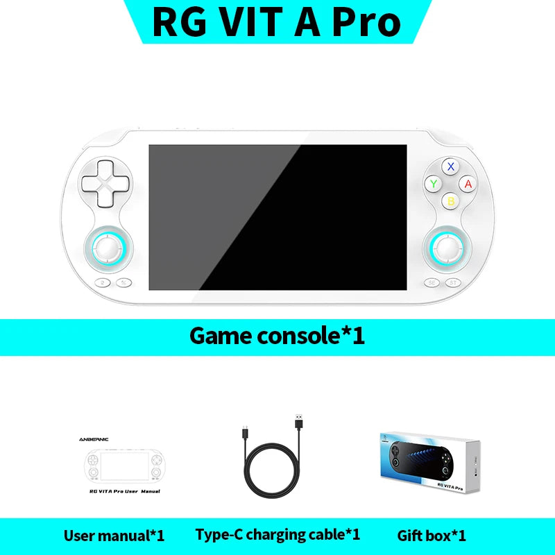 ANBERNIC RG VITA / RGVITA Pro Handheld Game Console IPS Touchscreen 5000mAh Video Gaming Player Supports AI Streaming RixelHK