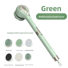 New Waterproof Electric Bath Brush Long Handle Scrub Brush Back Scrubber Five-In-One Shower Brush Home Use Bathing Device