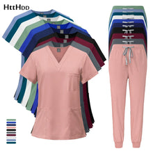 Health Services Medical Shirt Pants Sets Fashion Doctor Nurse Surgical Gown Professional Beauty Salon Scrub Medical spa Uniforms