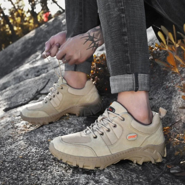 Chaussures de randonnée pour hommes grandes tailles, chaussures d'extérieur pour la randonnée et le tout-terrain, baskets basses résistantes à l'usure et antidérapantes, chaussures décontractées pour hommes