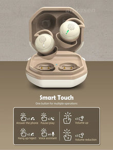 Bluetooth Earbuds,Wireless Sleep Ear Buds,Invisible Noise Cancelling Earphones,Bluetooth  Sleeping Headset for Small Ears Canal
