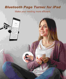 Tiktok Scrolling Ring Tiktok Remote Control, Bluetooth Page-Turning Ring Scroll Device for iPhone and Ipad, with Camera Shutter, Short Video and Music Remote Control Functions, Compatible with Ios and Android Phones