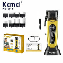 Kemei White 90 4 Hair Clippers Brushless Motor DLC Blade