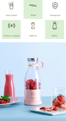 HOMEFISH Electric Juicer Blender Usb Mini Fruit Mixers Fruit Extractors Food Milkshake Multifunction Juice Maker Machine