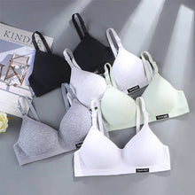 3pcs Women Thin Wireless Bra Girl Seamless Push Up Bra Student Comfort V-Shaped Underwear Adolescent Breathable Comfort Lingerie