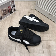 Retro Hong Kong Style Black Bread Shoes Unisex Casual Sports Sneakers Spring Autumn New Model Student Versatile Thick Bottom