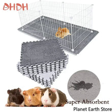 Tapis de cage pour lapin/cochon d'Inde 4/10 pièces, articles pour petits animaux, tapis de litière imperméable et antidérapant, alèse hautement absorbante pour le sommeil des animaux
