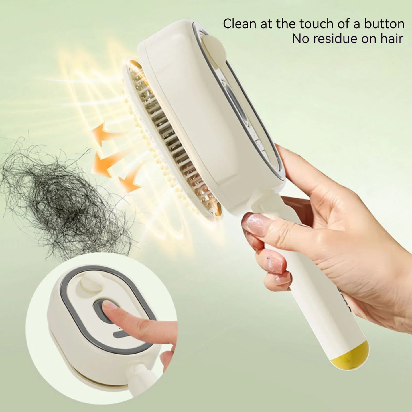 Electric Steam Brush with Water Spray Rechargeable Steams Hair Straightener for Detangling Smoothing Styling & Frizz Control