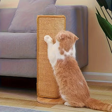 Sturdy Vertical Cat Scratching Pad Beige with Hanging Ball, Space-saving Indoor Anti-scratch Sofa Protector Pet Cat Mat