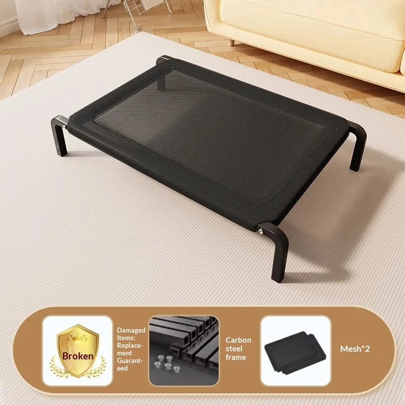 Elevated Dog Cot Portable Cooling Mesh Bed for Large Medium Dogs Summer Raised Pet Crate Outdoor Indoor Washable /Only bed cloth