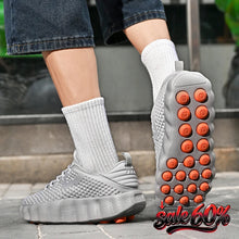 Men Breathable Running Sneaker Platform Walking Shoes Massage Sole Non Slip Lightweight Woman Outdoor Daily Fitness Casual Shoes