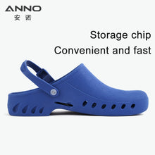 Medical Shoes Clogs with Chip Slot Hospital Foot Wear strap Unisex Wear-Resistant Non-slip High Temperature Disinfection Slipper