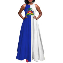 2025 Luxury Party Maxi Dresses for Women Haiti Flag Designer Polynesian Sleeveless Ladies Dress Summer Sleeveless Long Sundress