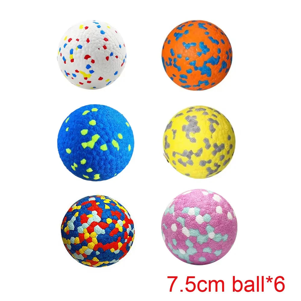Bite Resistant Solid Dog Ball Toys for Small Dogs High Elasticity E-TPU Pet Chew Ball Toy Non Squeak Interactive Puppy Toy