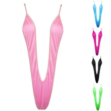 Women Sexy Lingerie Bodysuit Swimsuit Tempt Backless Deep V Bikini High Stretch Three-Point  Bikini Swimsuit Clubwear