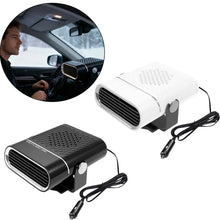 12V 120W Portable Car Heater, Fast Heating & Cooling Fan with 360° Rotation, Defogger Defroster, Cigarette Lighter Plug-in