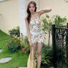 2pcs NEW High Waisted Bikini Sets for Women Tummy Control Sweet Swim Skorts Sexy Comfortable Women Swimwear Set Beach Vacation