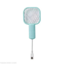 2-in-1 USB Mosquito Killer Lamp Electric Mosquito Swatter Purple Light Mosquito Trap Portable Insect Killer for Home Outdoor Cam
