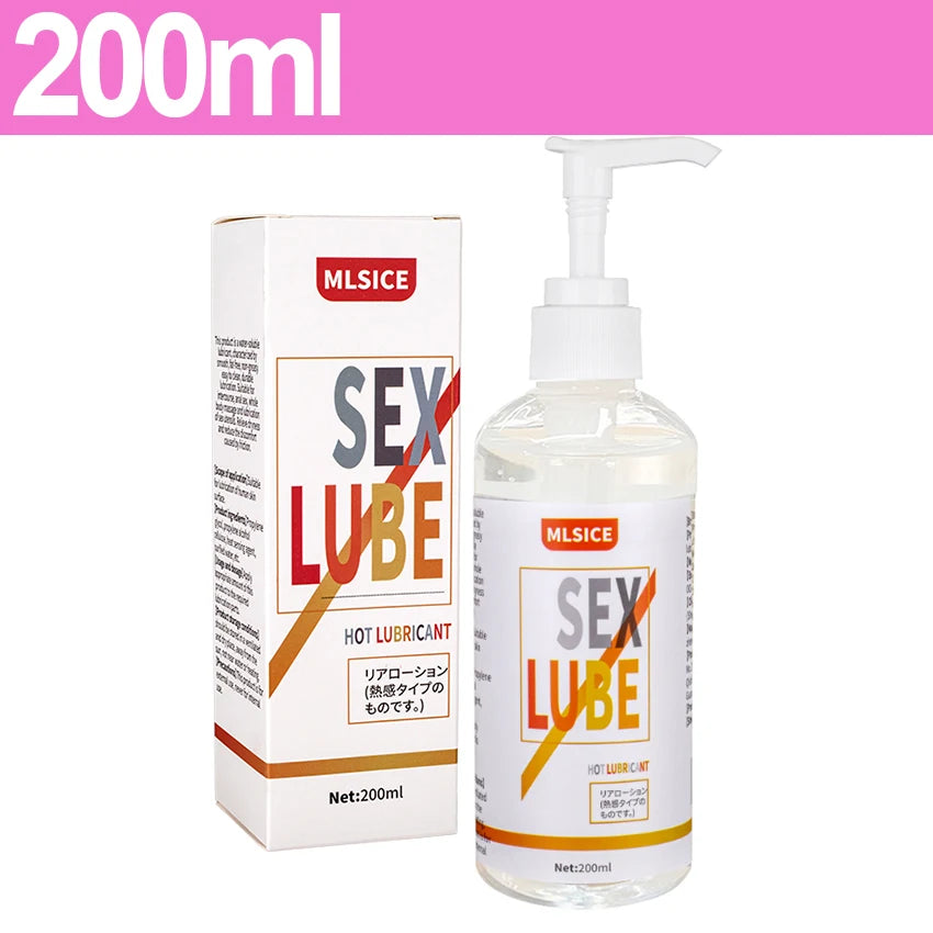 Water-Based Lubricant 300ml Gay Anal Safer Sex Products for Women Men Intimate Love Gel Adult Masturbation Toys Lubricantion Oil