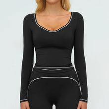 Women Long Sleeve Yoga Top Quick Dry Running Gym Shirt