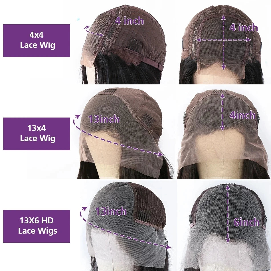 Gray Purple 28 Inch Loose Deep Wave HD Lace Front Wig 13x4