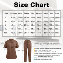 Niaahinn Pants Sets Scrubs Top with Zipper Salon Beauty Spa Uniform Women Men Scrub Uniforms Healthcare Pharmacy Nurse Work Wear