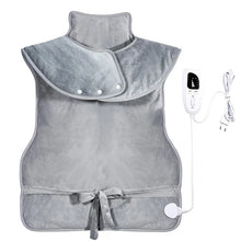 94x61cm 6-speed Temperature Electric Heating Shawl 4 Timing Warm Compress Soft Plush Home Use Coverable Warming Blanket 220V110V