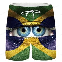 Brazil Flag Board Shorts Men Fashion Swimwear Shorts Trunk Sportwear Pants Men's Brief Swimsuit Kids Beach Short Brasil Flag