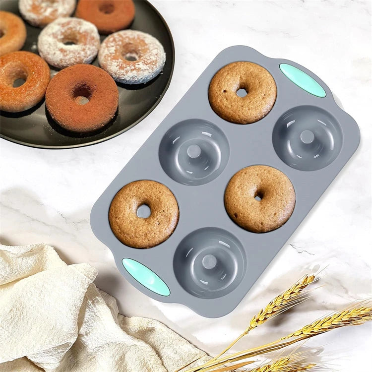 Silicone Fluted Cake Pans Non-Stick Kitchen Oven Baking Pans Easy Release Oven Cake Molds with Muffin Pan Donut Pan Loaf Pan