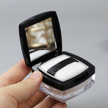 Boîte à poudre vide portable mini 5g avec tamis, pot à poudre libre carré avec houppette, récipient cosmétique de voyage avec tamis