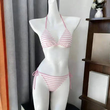 2026 Y2K Lace Up Vintage Bikini Set For Women Beachwear