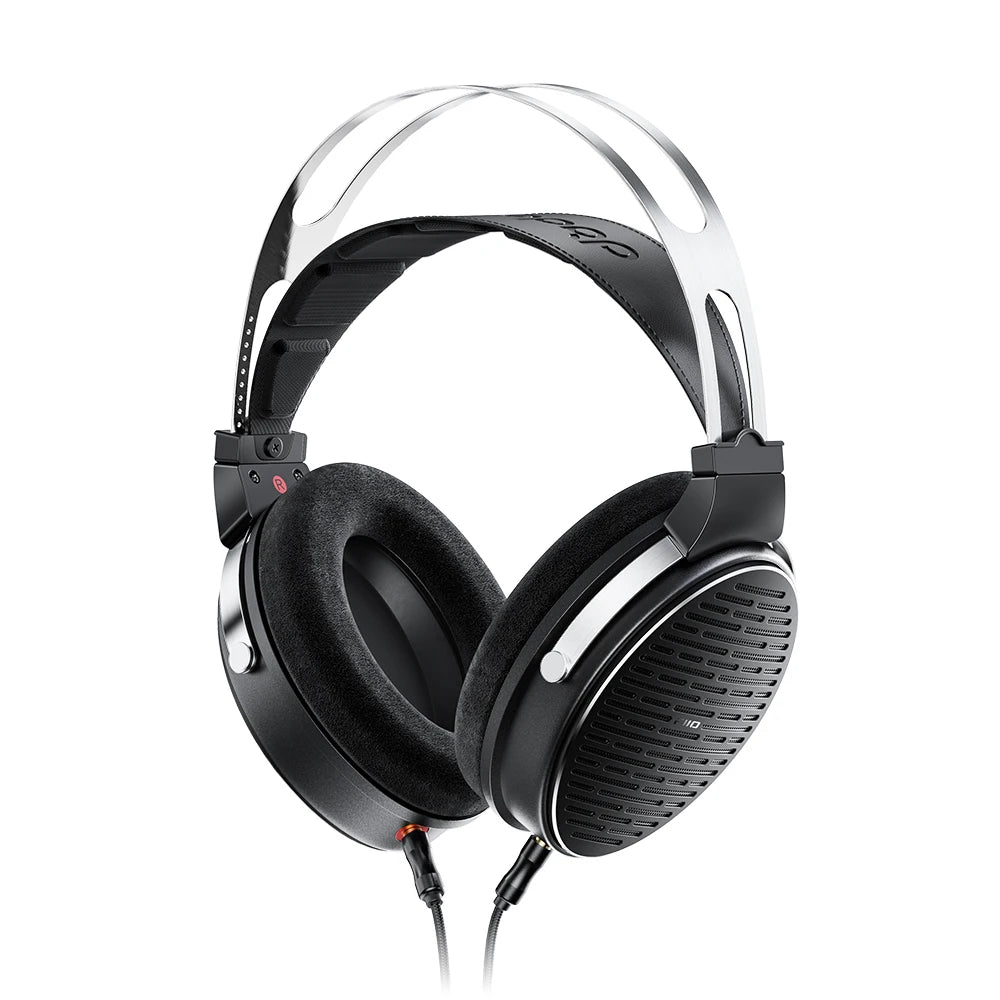 FiiO JT3 Over-Ear Open-Back Headphones 50mm Dynamic Driver PEK+PU Composite Diaphragm Detachable 3.5mm Cable with Mic