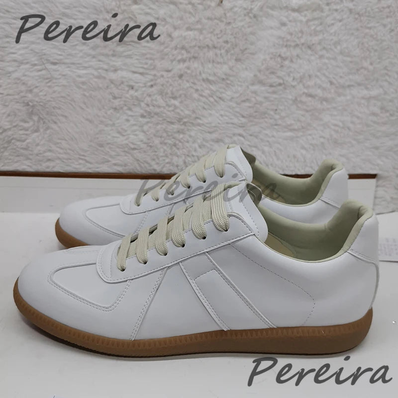 Summer Trendy Retro Men's Casual Sneakers Versatile Comfortable Patchwork Training Shoes Round Toe Lace-Up Flats Sports Shoes