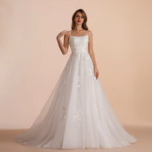 BEPEITHY Customized Boho Ivory A Line Lace Wedding Dresses For Bride Women 2023 Floor Length Sexy Garden White Bridal Gown New
