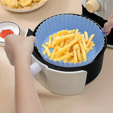 Air Fryer Silicone Tray Baking Mat Fried Basket Liner Pot Holder Grill Pan Replacement Bakeware Pizza Pan for Healthy Cooking
